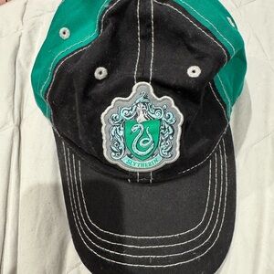 Slytherin Black and Green Cap